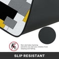 thumbnail image 4 of Yellow Kitchen Rugs and Mats Non Skid Washable Set of 2, Black Grey Geometric Kitchen Mats for Floor, Modern Abstract Minimalist Checkered Kitchen Runner Rug Home Decor, 4 of 6