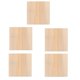 thumbnail image 1 of 5pcs Unfinished Wood Panel Boards DIY Wooden Photo Frames Clay Photo Holders, 1 of 4