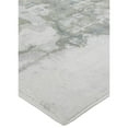 thumbnail image 2 of 5' X 8' Green Gray And Ivory Abstract Distressed Stain Resistant Area Rug, 2 of 9