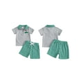 thumbnail image 2 of BemeyourBBs Toddler Boys Summer Outfits Golf Embroidery T-Shirts Shorts Set, 2 of 9