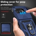 thumbnail image 4 of For Google Pixel 10a 6.3" Slim Fit With Slide Camera Cover & Rotated Ring Kickstand,Shockproof Phone Case,Blue,For Google Pixel 10a, 4 of 9