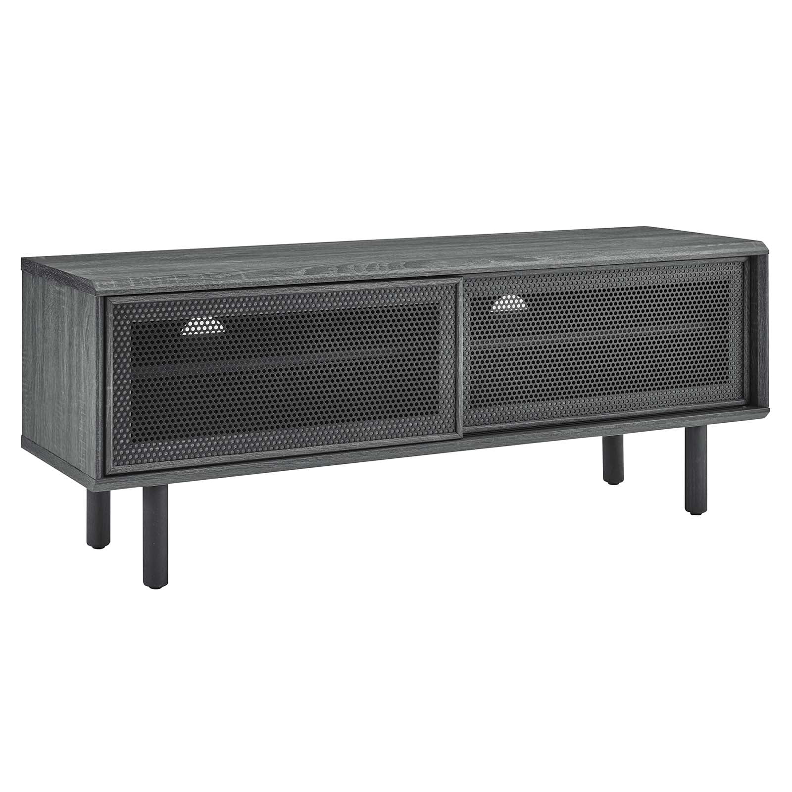Modway Kurtis MDF and Particleboard TV Stand for TVs up to 52" in Charcoal