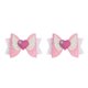 thumbnail image 3 of Qarigey Pinza para el pelo con lazo grande para niñas, alfileres brillantes con flecos, pinza para el pelo, tocados, suministros para el día de los Lazo de corazón de ala beige 2piezas Qarigey CBP466379, 3 of 5