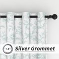 thumbnail image 6 of Lfeey Blackout Curtains 72 inch Length for Bedroom, Green Floral Printed Room Darkening Curtains, Set of 2, 6 of 7