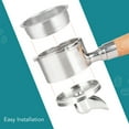 thumbnail image 3 of 54mm Coffee Machine Portafilter Spout Coffee Machine Accessory 304 Stainless Steel Coffee Portafilter Spout Bottomless Spouted with O Rings for Even Water Distribution, 3 of 7