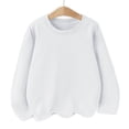 thumbnail image 6 of FAIWAD Boys Girls Long Sleeve Tops Kids Crewneck Casual Solid Color Pullover Basic School Daily Outdoor Clothes, 6 of 8