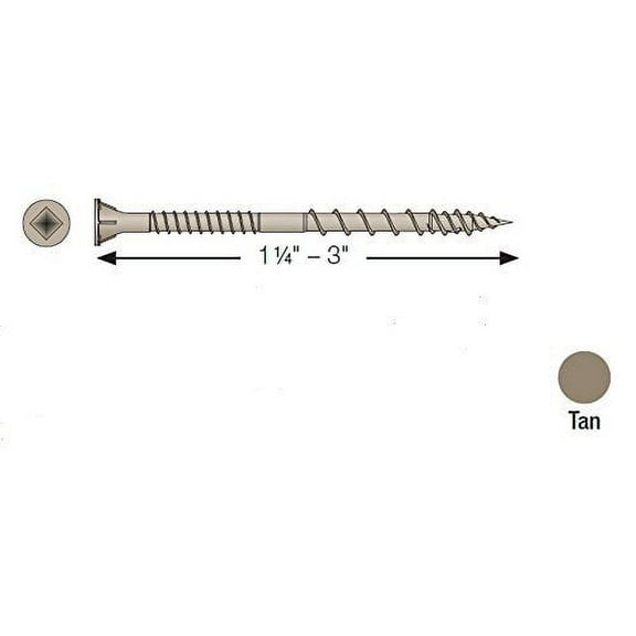DSVT3S Quik Drive DSV Collated Exterior Wood Screws Carton of 1000pcs
