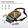 thumbnail image 7 of HELLHERO 4.33"x1.97"x7.09" Adjustable Crossbody Bag, Women with Vintage, Multi-Floral on Dark Background, 7 of 7