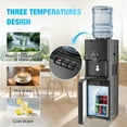 thumbnail image 4 of TABU Water Dispenser with Beverage Cooler, Top Loading Water Cooler, Hot/Cold/Room Temperature,3 or 5 Gallon,Black, 4 of 8