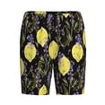 thumbnail image 6 of Daiia Lavender Flowers Mens Woven Stretch Pajama Short,Short Pajama Pants-Small, 6 of 7