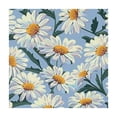 thumbnail image 4 of HAOXIT Blue Floral Outdoor Indoor Table Cloth Square Table, Washable Waterproof Tablecloth 52*52, 4 of 8