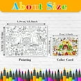 thumbnail image 2 of Disposable Coloring Tablecloth For Party - Farm Theme Poster Design, 43X31 Inch Size - Ideal For Birthday Celebrations, Classroom Activities, Family Gatherings, 2 of 3