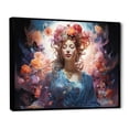 thumbnail image 2 of Designart "Pink Blue Buddhist Art Bodhisattvas Halo" Spiritual Floater Framed Canvas Print, 2 of 7