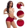 thumbnail image 3 of Unique Bargains High Waisted Tummy Control Briefs 2XL Red, 3 of 6