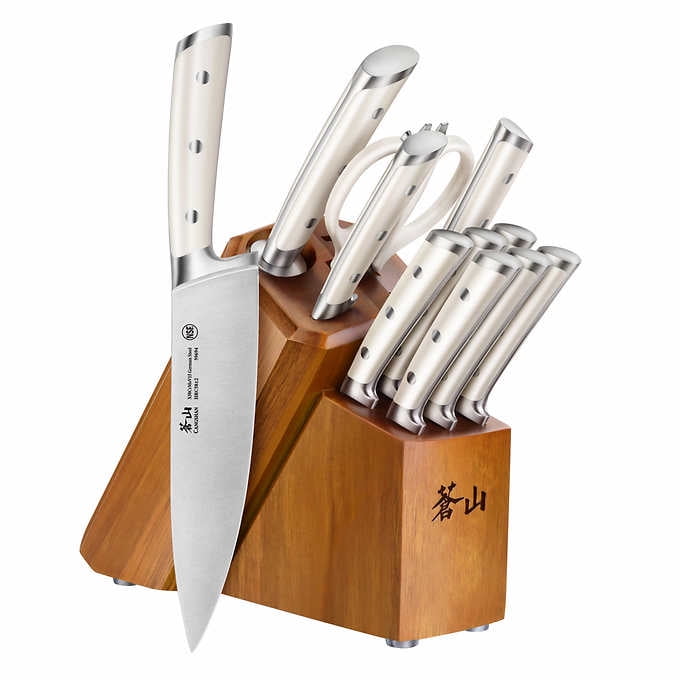 Cangshan S1 Series 12Piece Knife Set (White Handle)