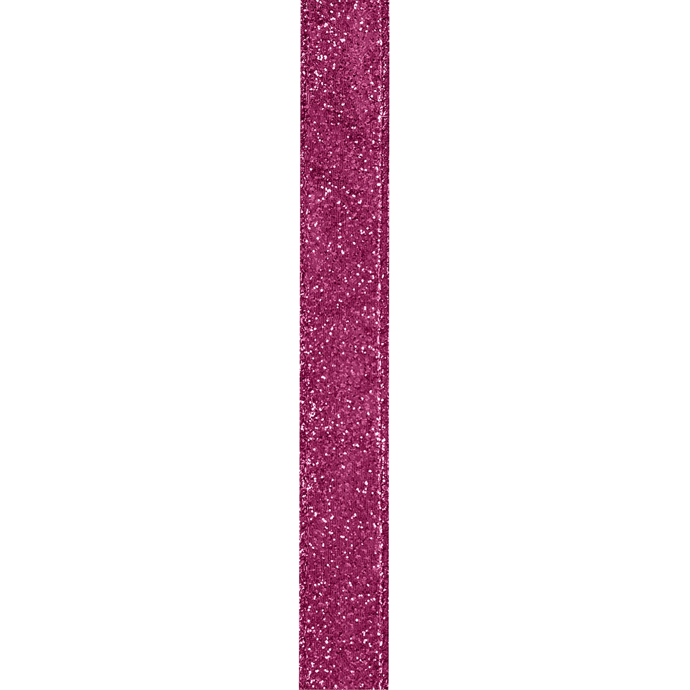 1.5 Large Glitter Ribbon: Fuchsia (10 Yards) [RGA130007