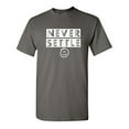 thumbnail image 1 of Never Settle Sarcastic Humor Graphic Novelty Funny T Shirt, 1 of 5