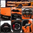 thumbnail image 2 of 12V Licensed Lamborghini Revuelto Ride-On Car, Battery-Powered Electric Sports Vehicle with Bluetooth, USB, Music, Remote Control, Headlights, 1-Seater, Orange, 2 of 7