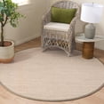 thumbnail image 4 of Safavieh Natural Fiber Kentigern Solid Area Rug, Marble/Khaki, 10' x 10' Round, 4 of 12