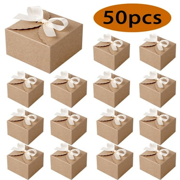 BELLE VOUS Small Heart Craft Boxes (50 Pack) - 2x2x2'' Wedding & Party ...