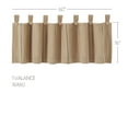 thumbnail image 3 of VHC Brands Stitched Burlap Curtain Valance, Natural, 16x60, 3 of 7