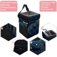 thumbnail image 2 of Taurus Constellation Foldable Car Trash Bin with Lid, Leak-Proof, Hanging Storage Bag - Trash Can for Car, Car Garbage Can, 2 of 6