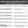 thumbnail image 3 of Blackhead Remover Tool Kit - 7 Pcs Pimple Popper Comedone Extractor Acne Removal Tool for Blemish Whitehead Popping, Zit Removing for Nose Face, Stainless Steel Pimple Tools with Metal Case, 3 of 7