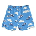 thumbnail image 2 of Police Cars and Cloud Pattern Swim Trunks Quick Dry Beach Pool Board Shorts Lightweight Stylish Print Sizes 2T to XL, 2 of 8