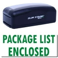 thumbnail image 1 of Large Pre-Inked Package List Enclosed Stamp, Slim 1854, Ultra Slim Design, Impression Size 1-13/16" by 2-1/2", Up to 25,000 Impressions - Green Ink, 1 of 10