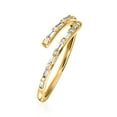 thumbnail image 2 of Pure Collection by Ross-Simons 0.23 ct. t.w. Diamond Bypass Ring in 14kt Yellow Gold, Women's, Adult, 2 of 6