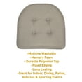 thumbnail image 6 of U-Shaped Memory Foam No Slip Back 17 x 16 Chair Pad 12 Pack Khaki, 6 of 7