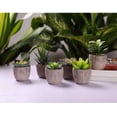 thumbnail image 3 of 6 Pieces Artificial Succulent Plants In Natural Potted Plants Small Artificial Plants Home Decor For Your Home, Office, 3 of 6