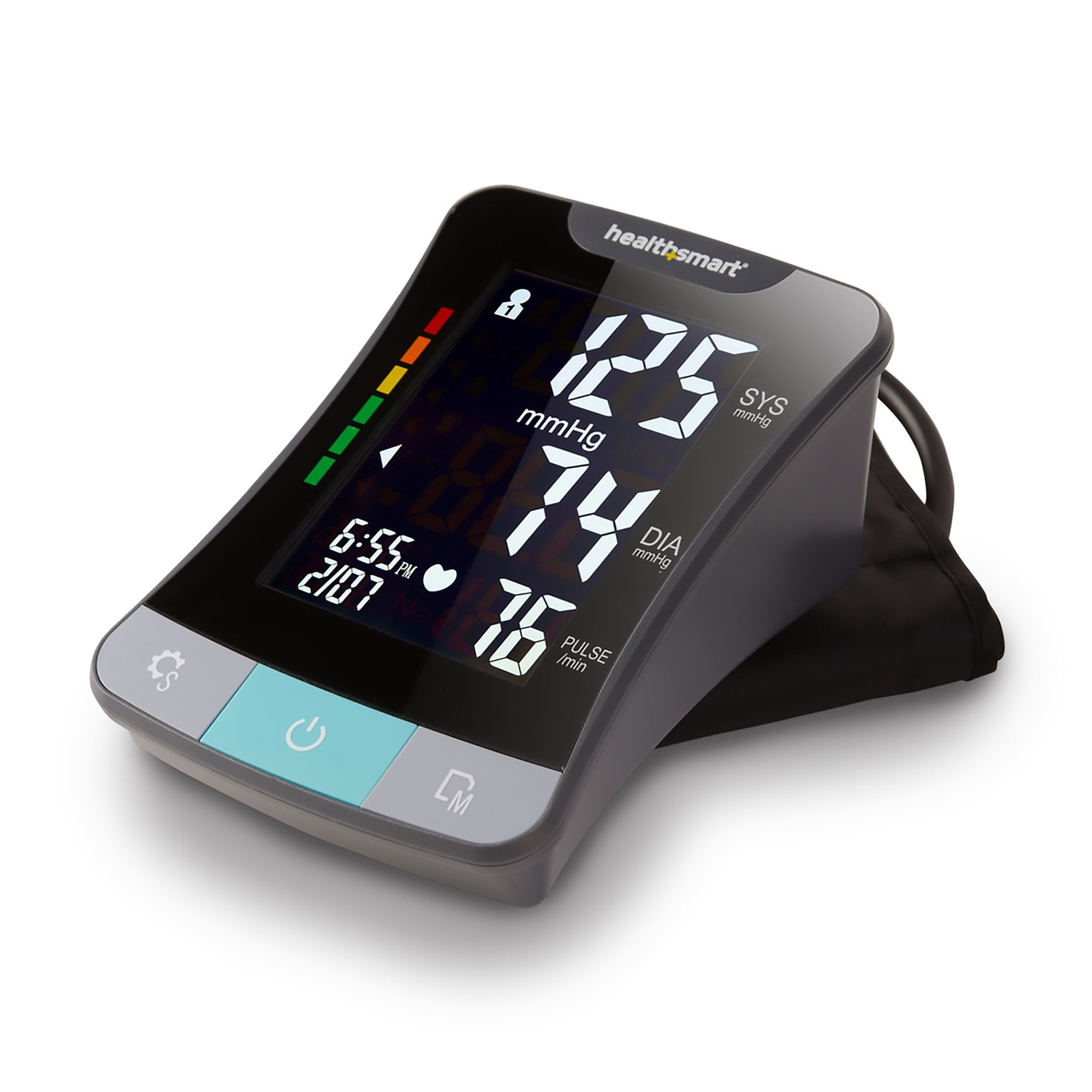 MABIS Multiple Sizes Arm Home Automatic Digital Blood Pressure Monitor 1-Tube Black 1 Each