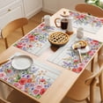 thumbnail image 5 of Pastoral Floral Placemats Set of 4, Colored Wildflower Leaves Lavender Plant Wood Non-Slip Place Mats Washable Table Mats for Kitchen Dining Table Decorations Indoor/Outdoor, 5 of 9
