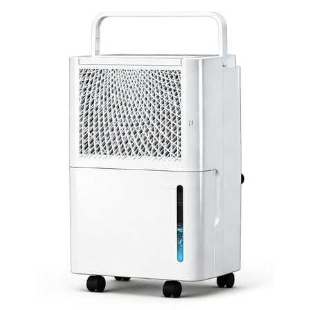 HUMSURE 2500 Sq. Ft 30 Pints Dehumidifier Equipped With Drainage Hose, Automatic Defrosting, for Basement, Home, Bathroom, Bedroom,24-Hour Timer Function