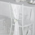 thumbnail image 6 of BalsaCircle 5 White Accordion Crinkle Taffeta Chair Sashes Wedding Party, 6 of 8