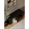 thumbnail image 5 of Maven Lane Zeno Contemporary Wooden Bench in Weathered Brown Finish, 5 of 9