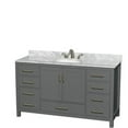 thumbnail image 2 of Wyndham Collection Wcs141460sunomxx Sheffield 60" Freestanding Vanity Set, 2 of 2