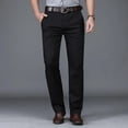 thumbnail image 5 of Pantalones casuales de algodón fino de estilo clásico de verano para hombre, pantalones beige rectos y holgados a la moda para negocios, ropa de marca para hombre, 5 of 5
