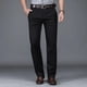 thumbnail image 5 of Pantalones casuales de algodón fino de estilo clásico de verano para hombre, pantalones beige rectos y holgados a la moda para negocios, ropa de marca para hombre, 5 of 5