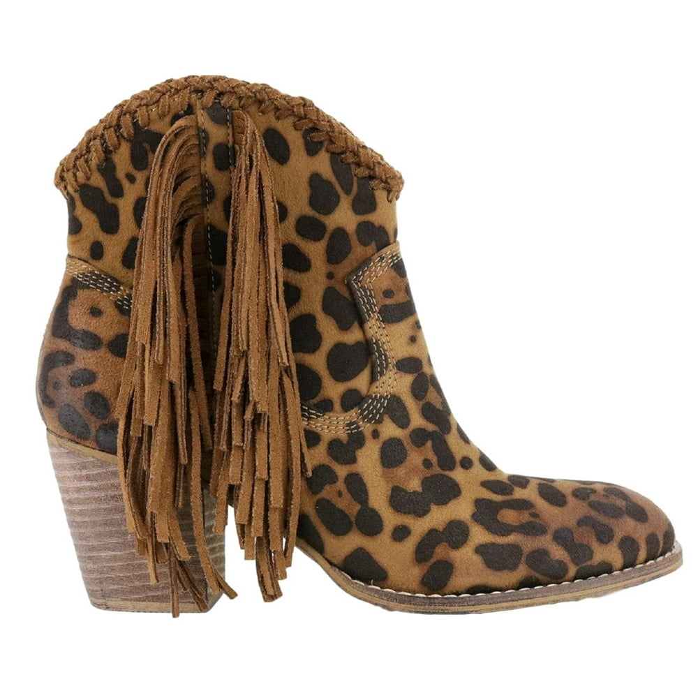 beast leopard booties