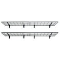 thumbnail image 4 of Hassch Black 2-Pack 1X6Ft 12-Inch-By-72-Inch Wall Shelf Garage Storage Rack, 4 of 8
