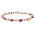 thumbnail image 1 of Up to 65% Off REAL DIAMOND NATURAL TENNIS BRACELET Multi-Colored Bracelet Necklace Rings Earring Jewelry on Clearance, 1 of 1
