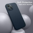 thumbnail image 5 of JETech Magnetic Silicone Case for iPhone 12 Pro Max 6.7-Inch, Compatible with MagSafe, Phone Cover with Camera Lens Full Protection (Navy), 5 of 6