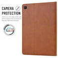 thumbnail image 5 of Dteck Case for Samsung Galaxy Tab A7 10.4" SM-T500 T505 (2020 Released) 10.4-inch,Luxury PU Leather Card Holder Folio Flip Case Kickstand Shockproof Protective Cover,Brown, 5 of 6