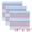 Red Blue Green, variant on Unique Bargains 100% Cotton Striped Cleaning Cloths Red Blue Yellow 14" x 14"