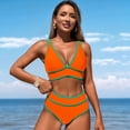 thumbnail image 4 of Traje de Baño Deportivo de Dos Piezas para Mujer, Color Naranja, Talla L, 4 of 9