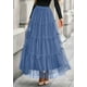 thumbnail image 4 of Falda de tul PRETTYGARDEN para mujer, maxi larga, a la moda de otoño, 4 of 8