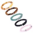 thumbnail image 7 of PillyBalla tiger eye bracelet, 7 Charka Healing Meditation Unisex Bracelet, bracelet 8mm natural stone, bracelet pink crystal bracelet - 2pcs, 7 of 7