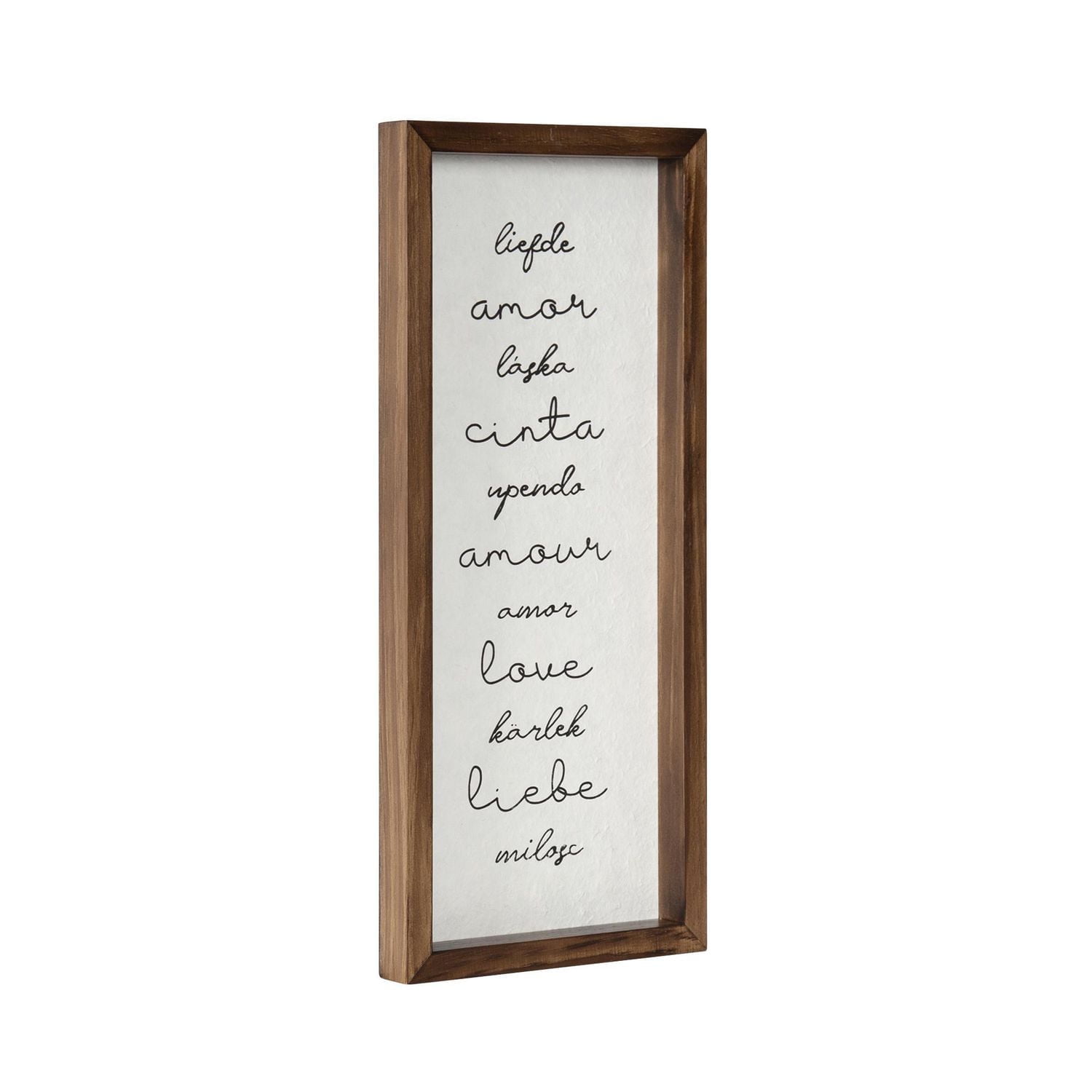 Art typographique encadré Love de Hometrends